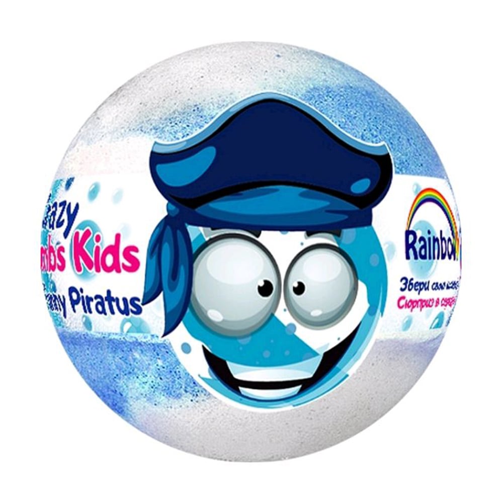 Бомба для ванни Rainbow Crazy Bombs Kids Веселий пірат, з сюрпризом, 100 г